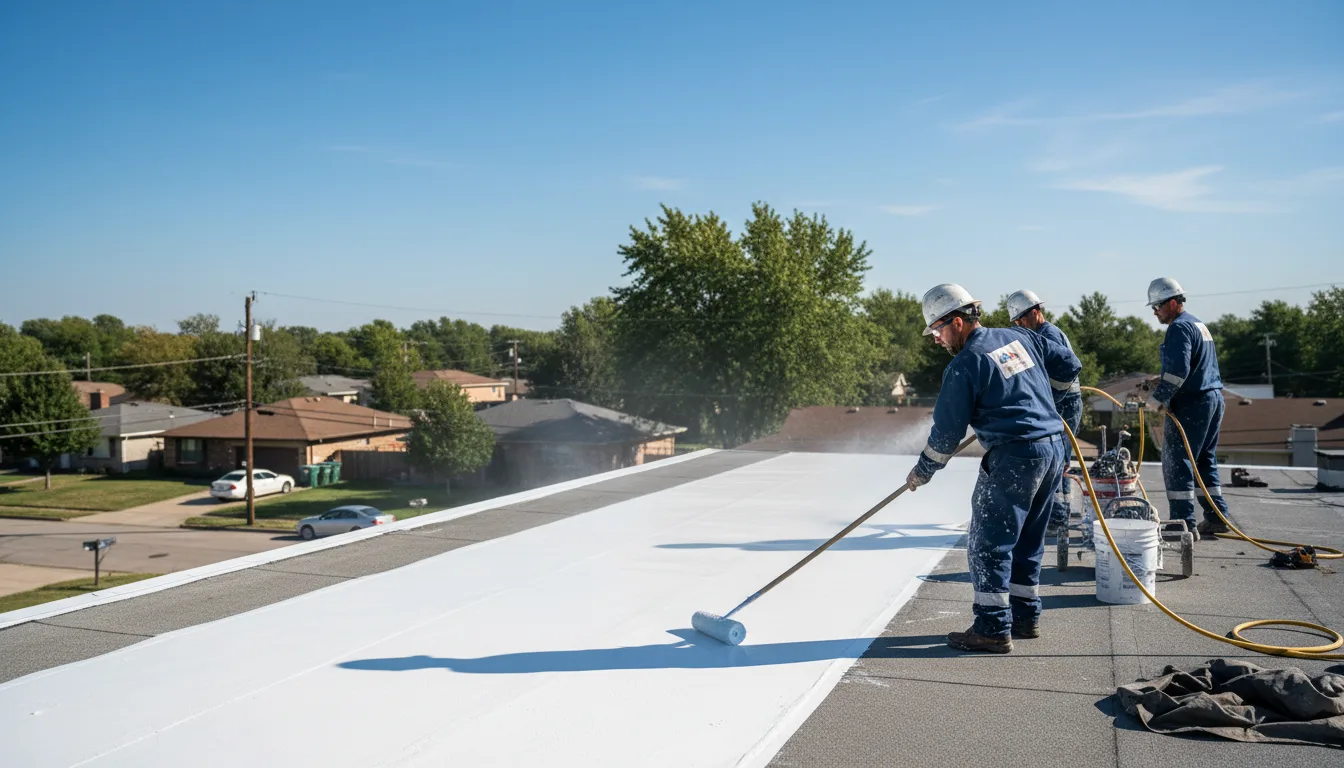 Commercial roof coating in Pretty Prairie, KS near me